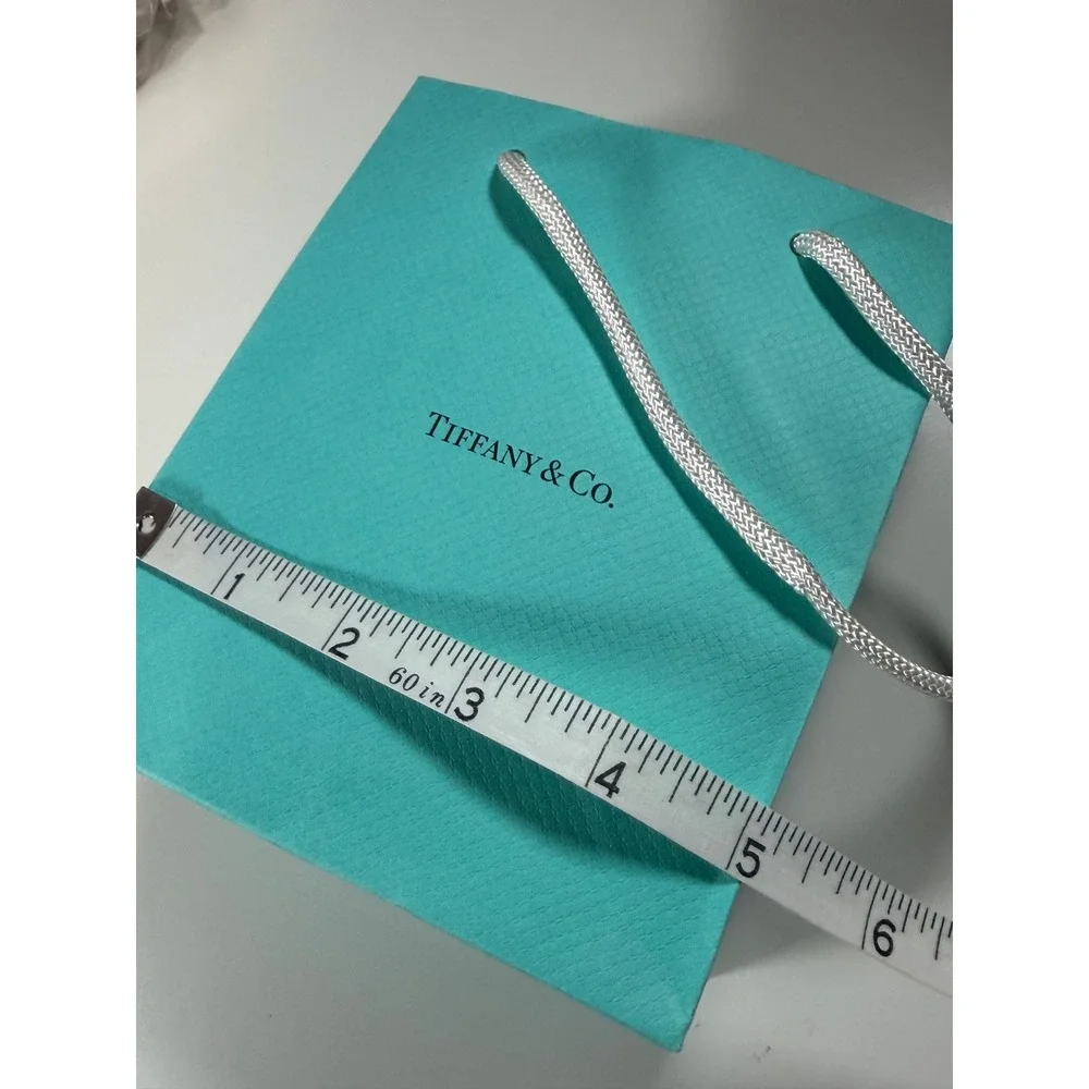 Tiffany & Co. Jewelry Box Shopping Bag Ribbon Set Blue Good Packaging